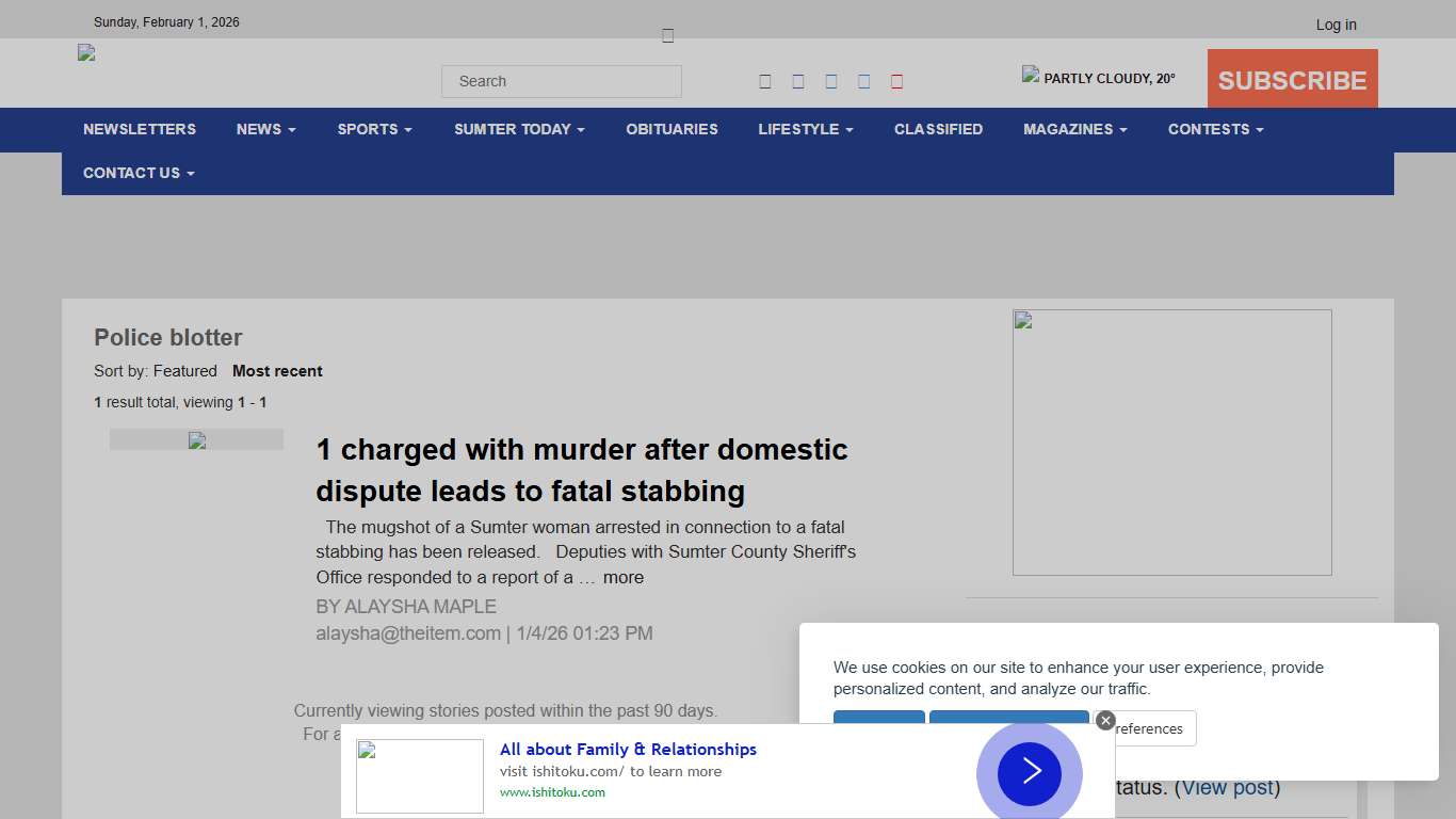 Police blotter - The Sumter Item